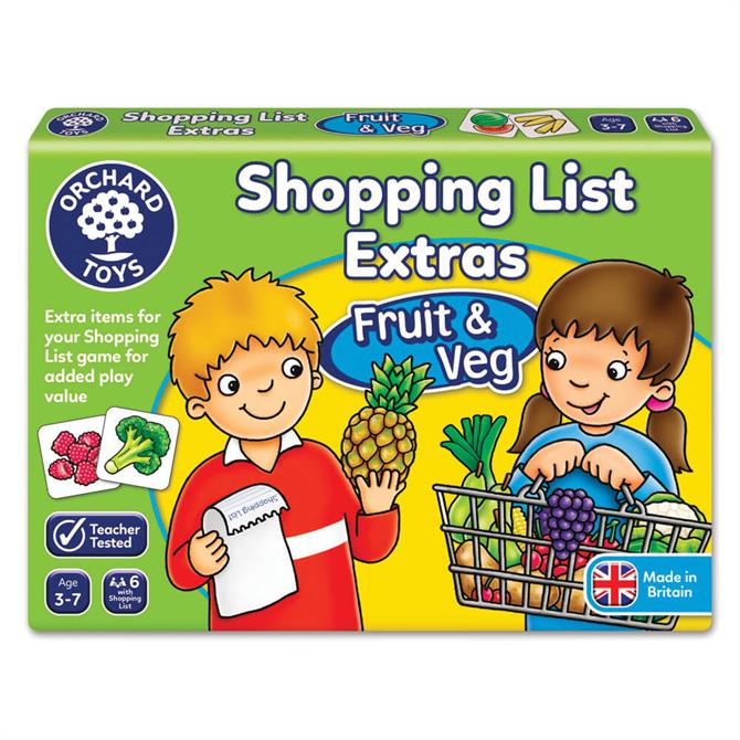 Orchard Toys Shopping List Extras Fruit and Veg Booster Pack